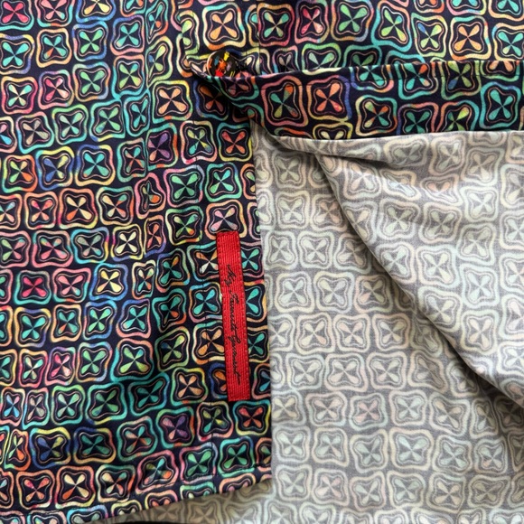 Westport Black Big Tall 3XLT Button Shirt Multicolor On Black Colorful Design - Picture 3 of 6